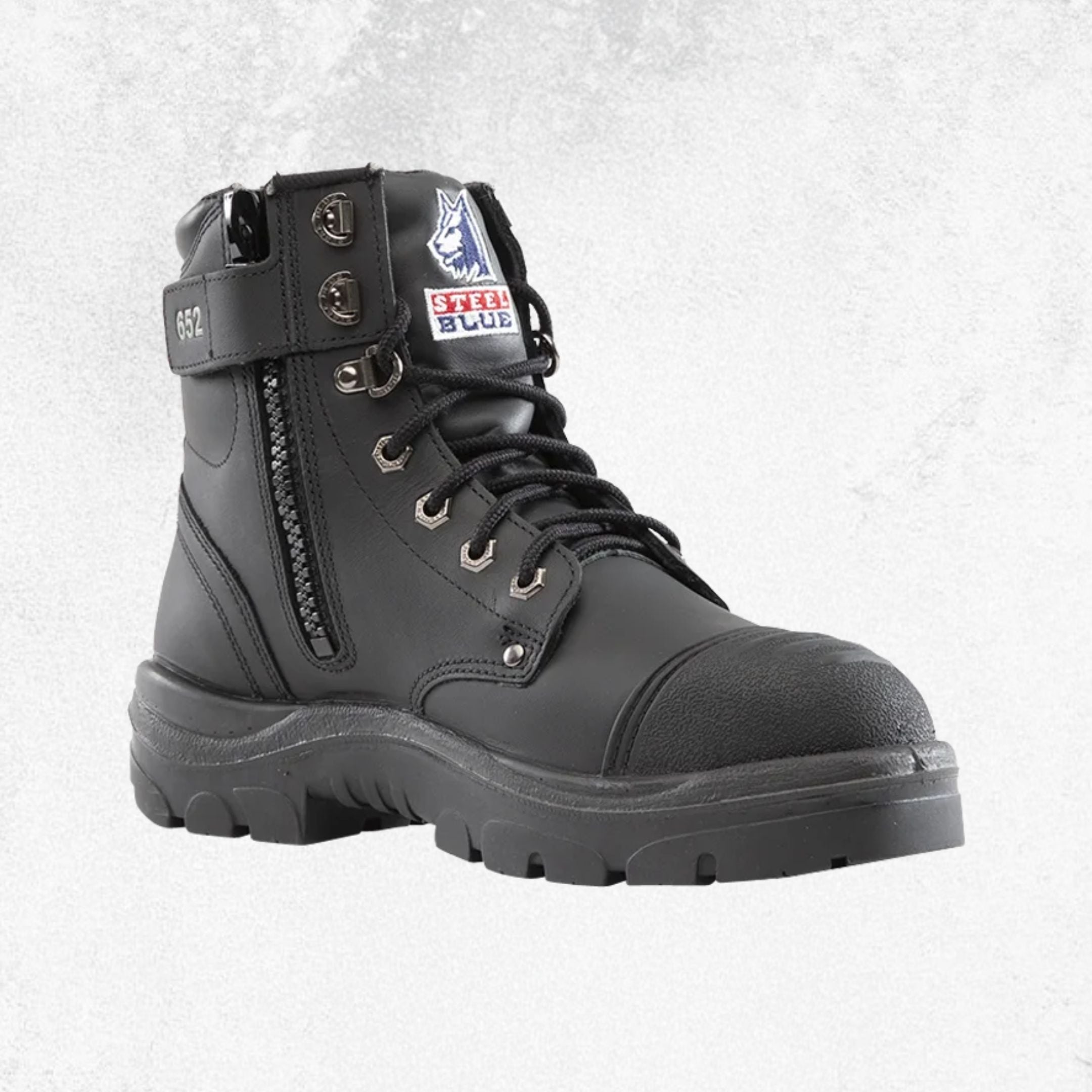 Steel Blue Argyle® Zip: Scuff Cap Steel Toe Boot - #312652