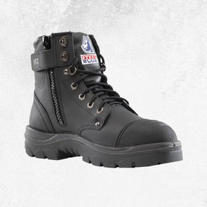 Steel Blue Argyle® Zip: Scuff Cap Steel Toe Boot - #312652