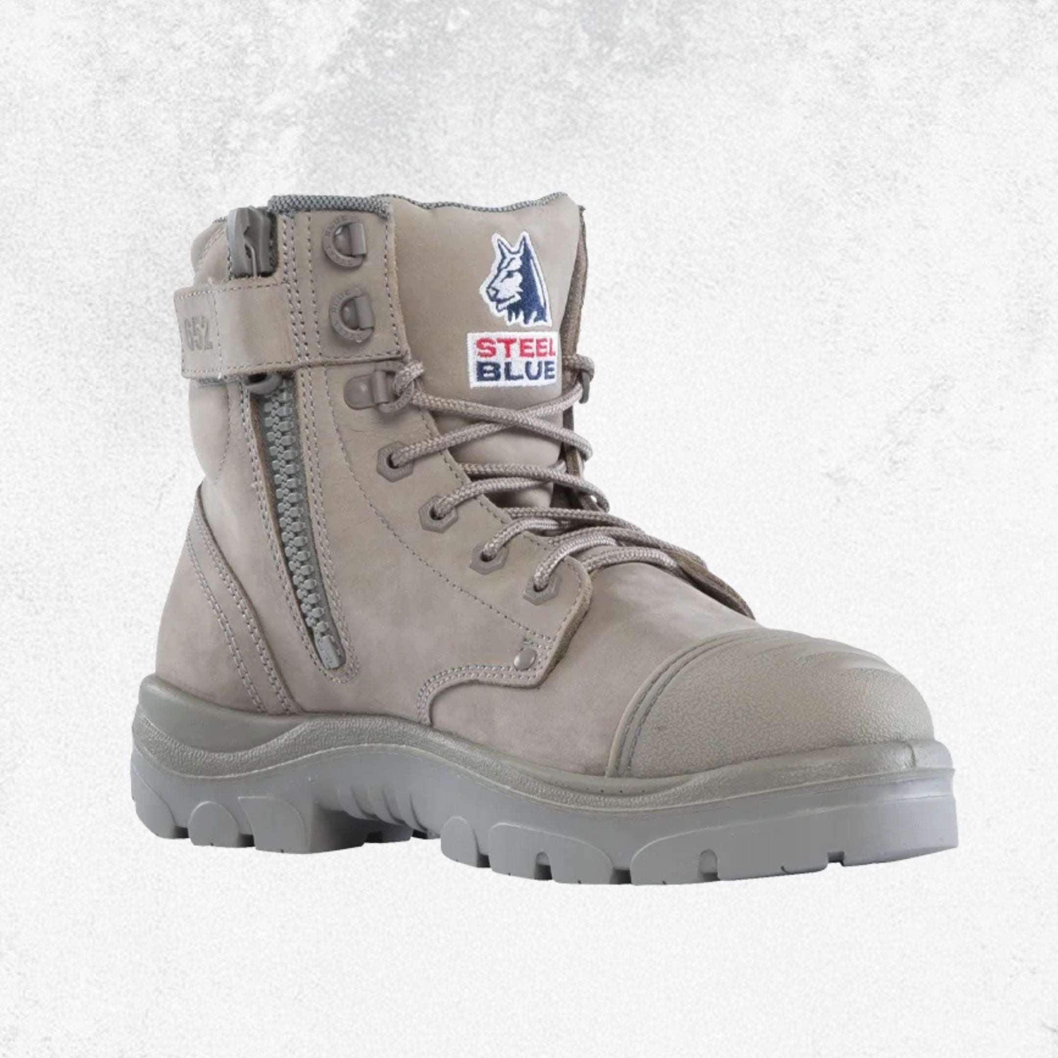 Steel Blue Argyle® Zip: Scuff Cap Steel Toe Boot - #312652
