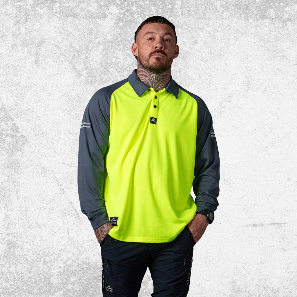 Anthem Hi Flow Long Sleeve Performance Polo