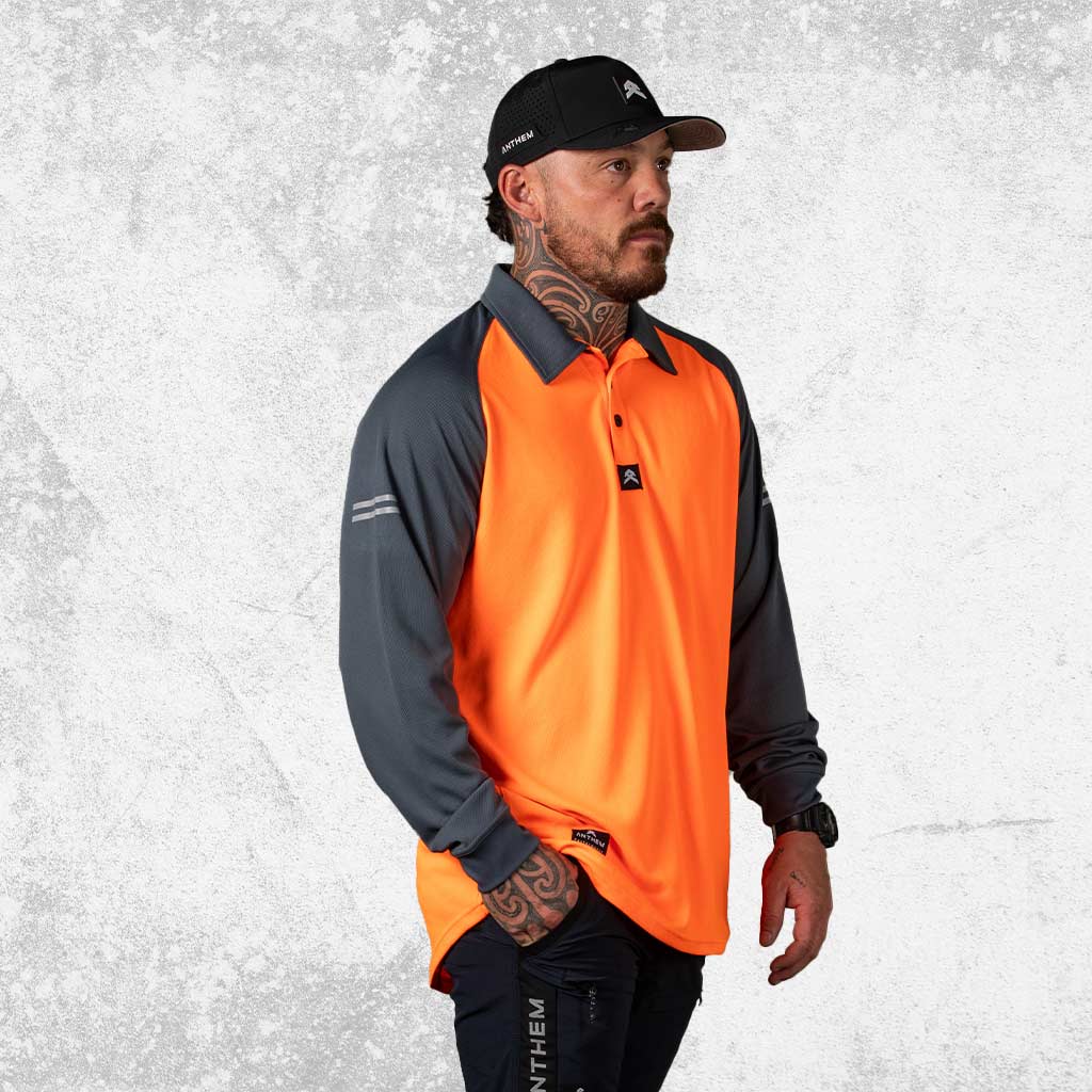 Anthem Hi Flow Long Sleeve Performance Polo