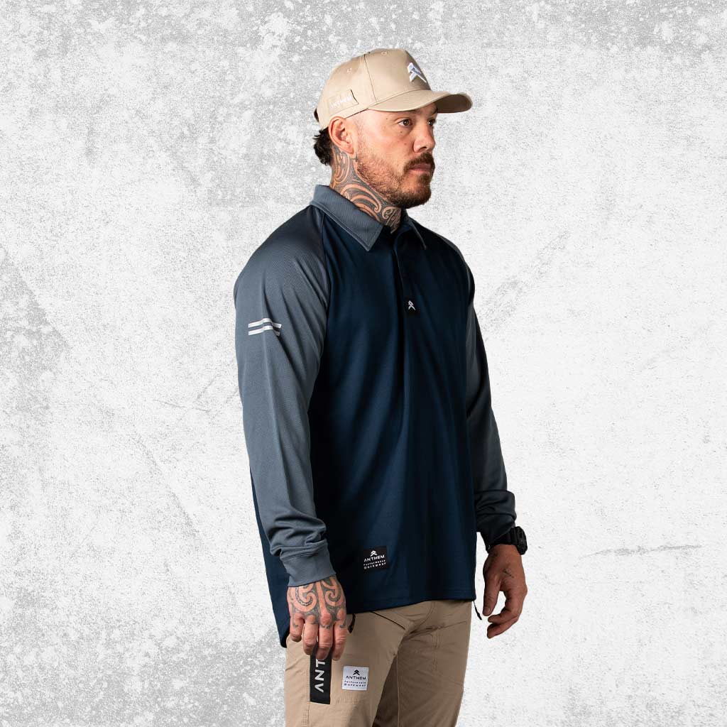 Anthem Hi Flow Long Sleeve Performance Polo