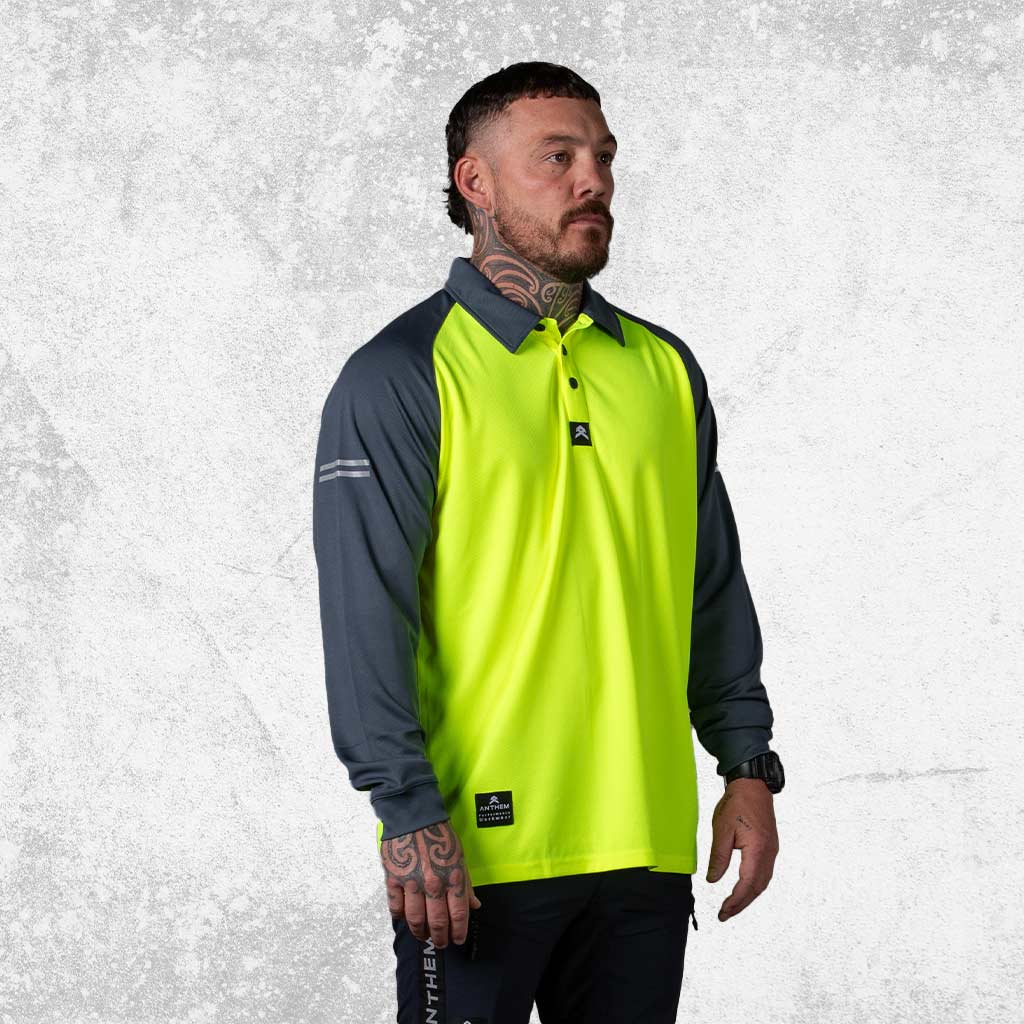 Anthem Hi Flow Long Sleeve Performance Polo