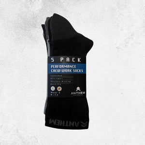 Anthem Performance Crew Socks 5 Pack