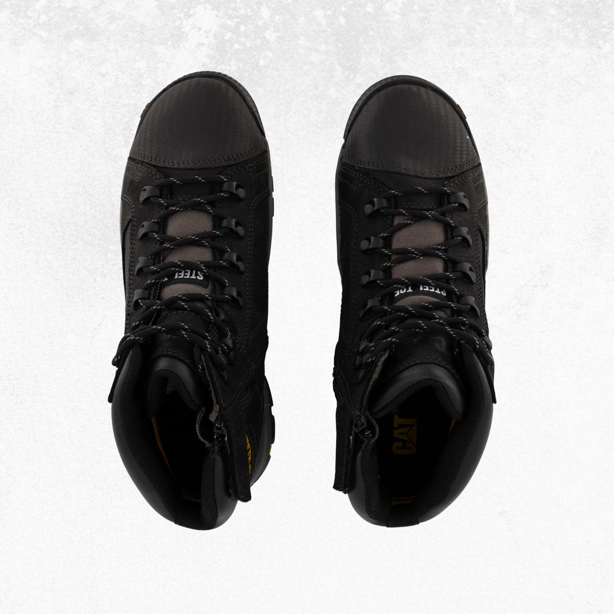 CAT Convex Mid Zip Side Steel Toe Boot