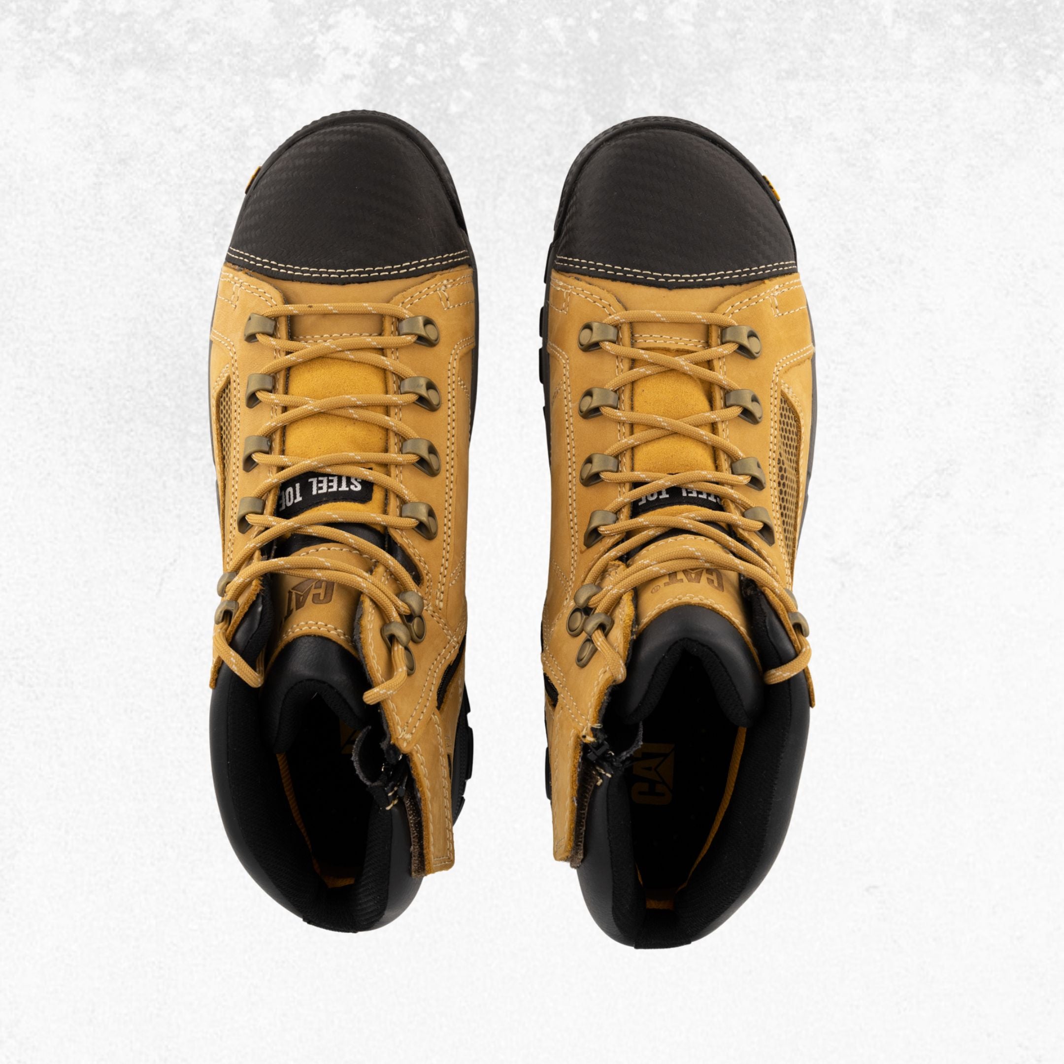 CAT Convex Mid Zip Side Steel Toe Boot