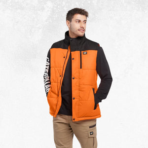 CAT Hi Vis Hooded Work Vest