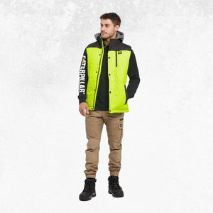 CAT Hi Vis Hooded Work Vest