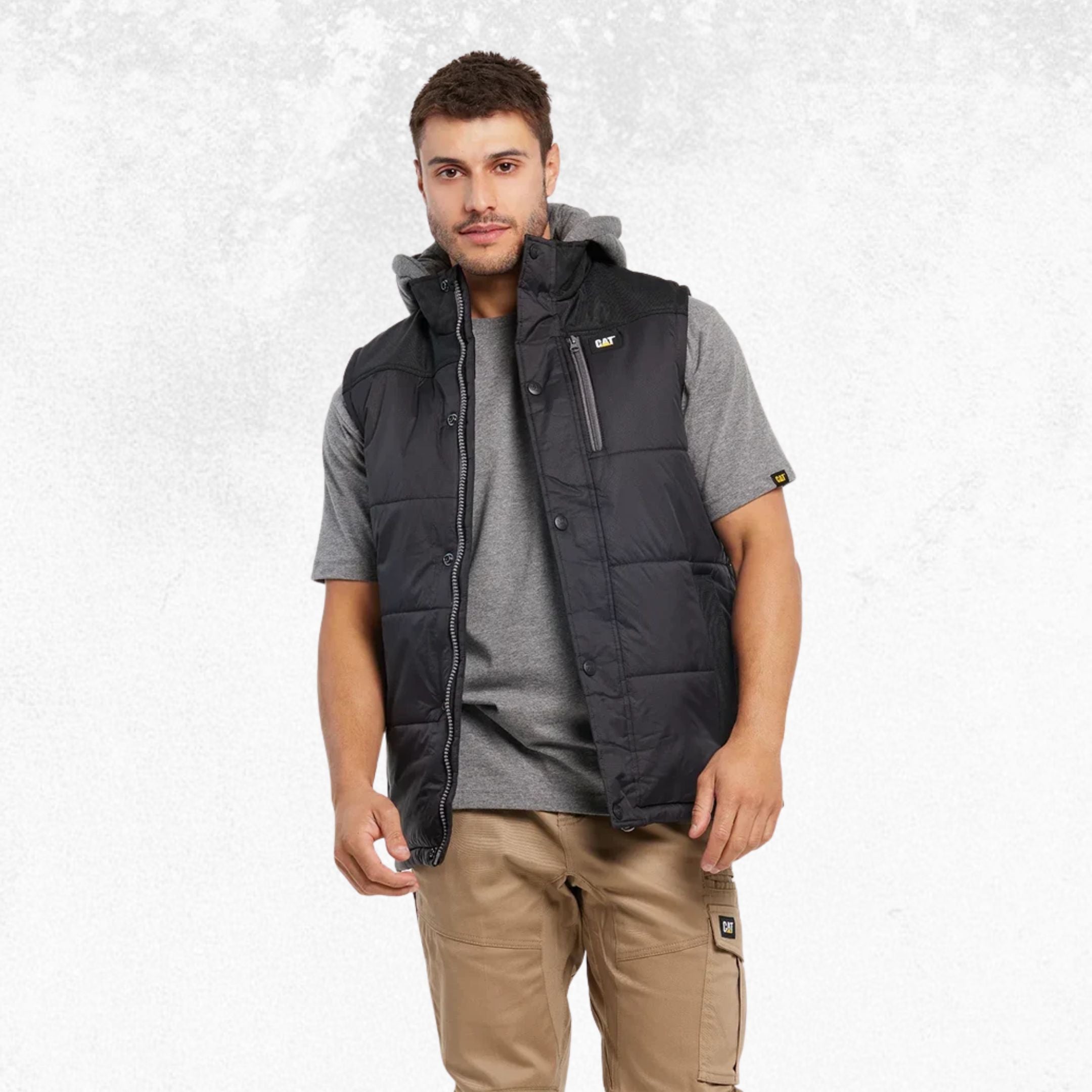 CAT Hooded Work Vest