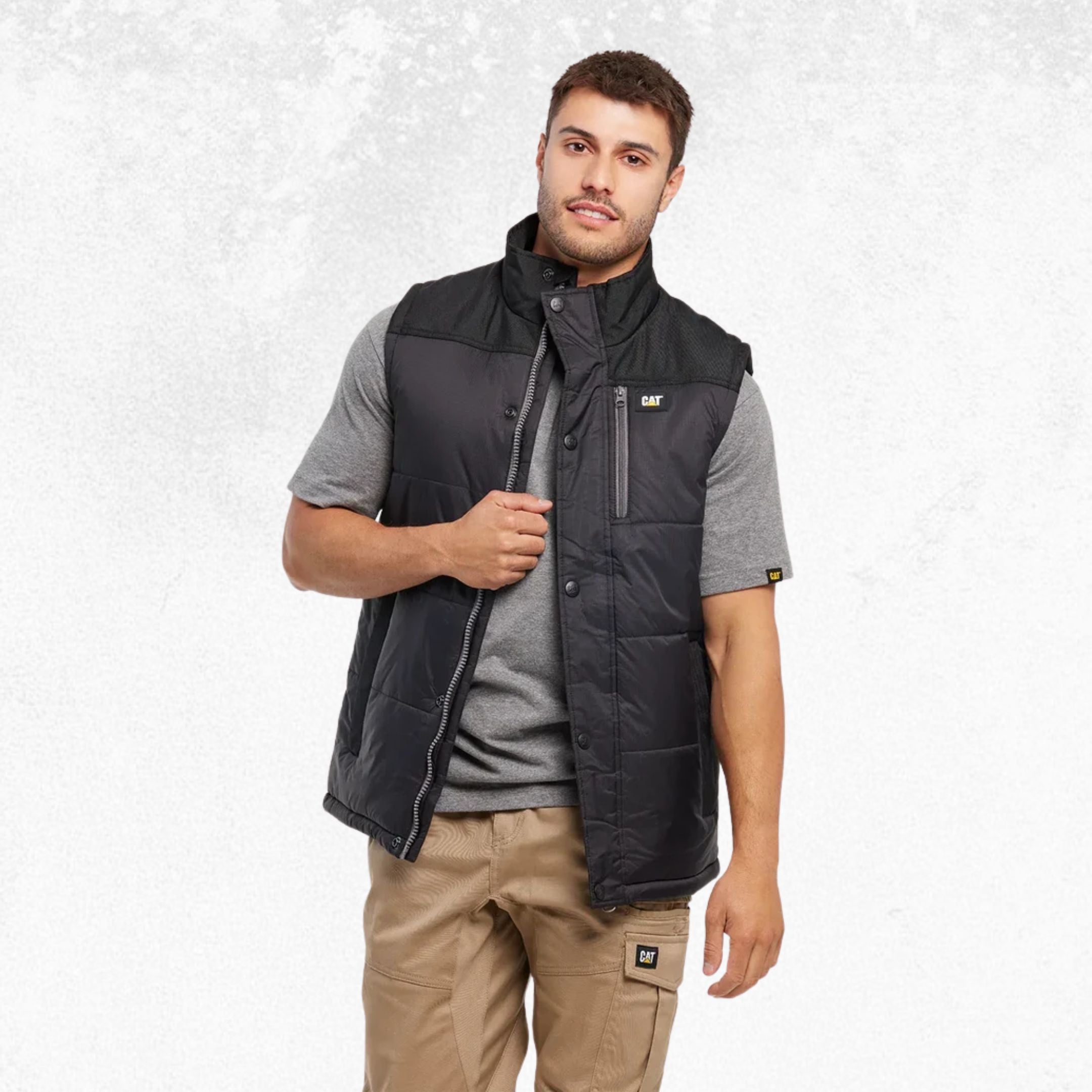 CAT Hooded Work Vest