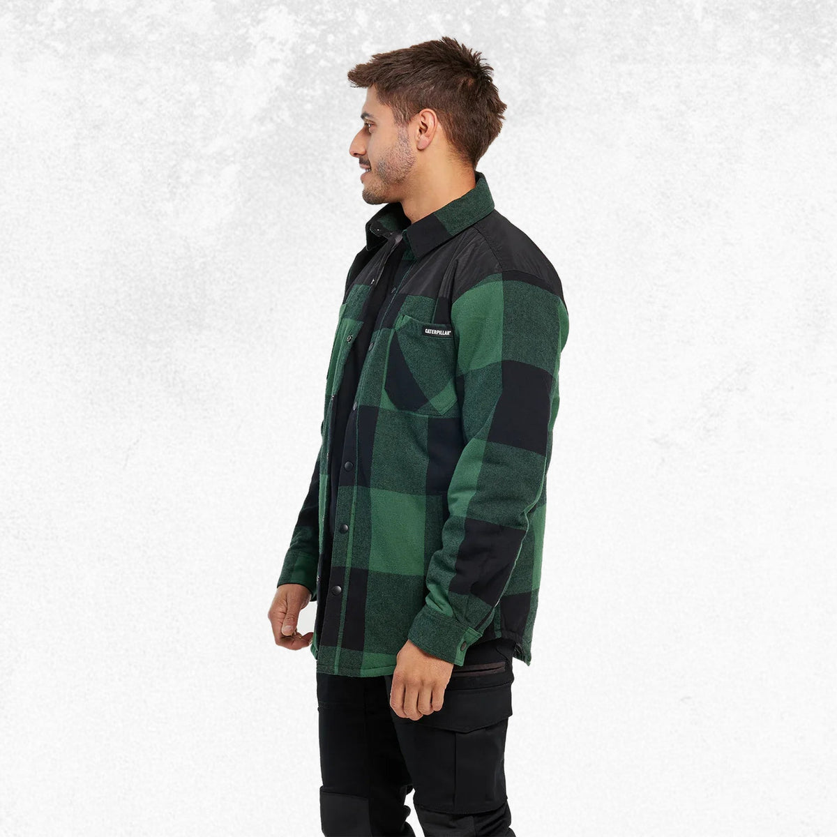CAT Block Insulated Shirt Jacket Pine Needle/Black 2