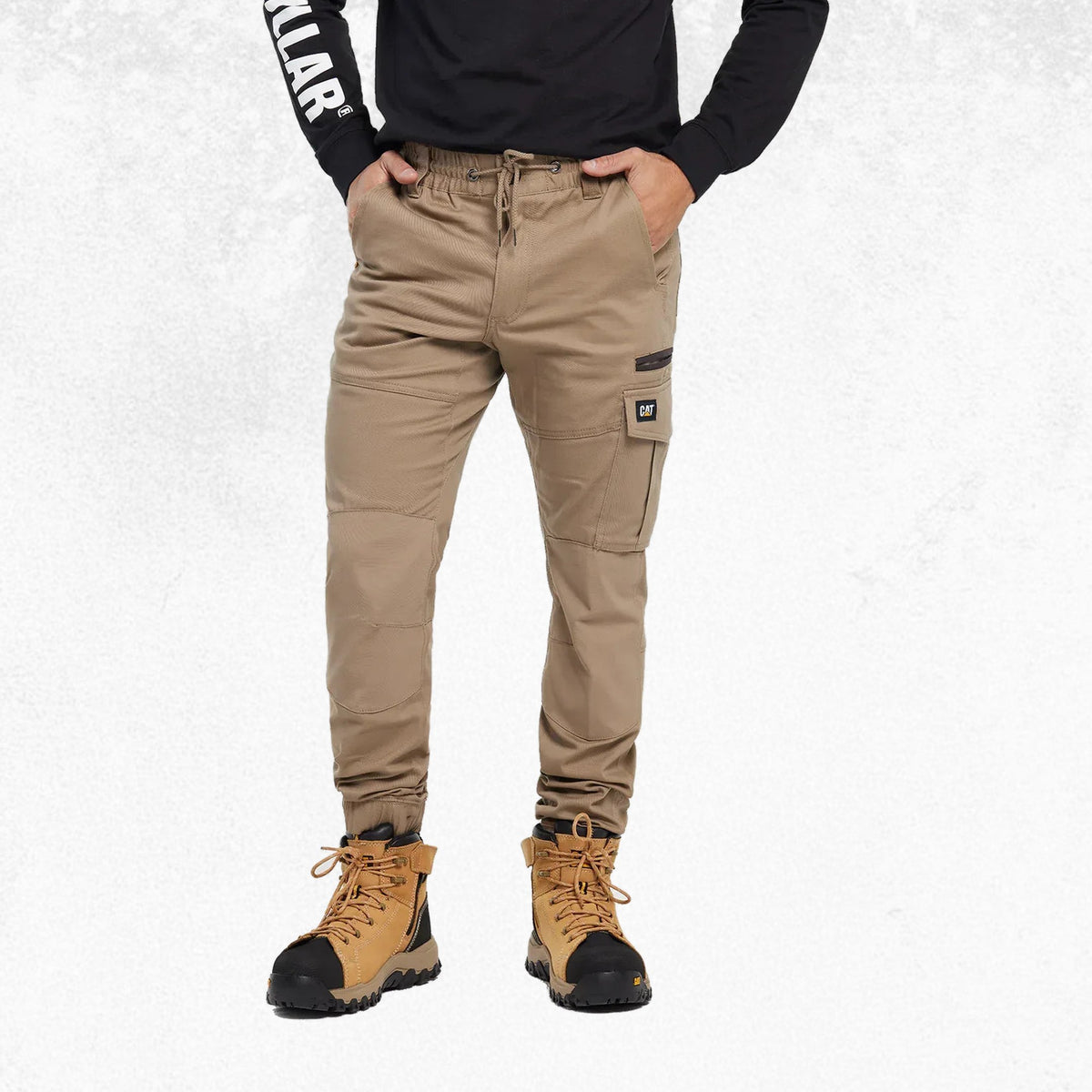 CAT Dynamic Cuffed Pant Khaki 3