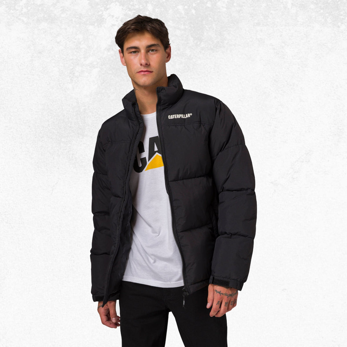 CAT Heavyweight Insulated Puffer Jacket Pitch Black 3