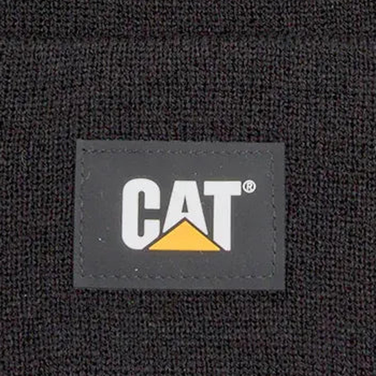 CAT Label Cuff Beanie Black 2