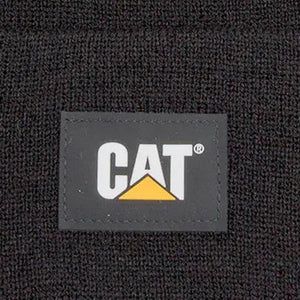 CAT Label Cuff Beanie Black 2