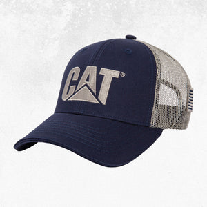 CAT Logo Flag Cap Navy 1