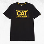 CAT Men's Diesel Power Tee Black/Yellow 1