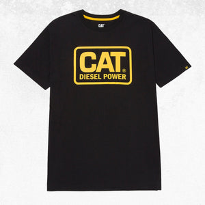 CAT Men's Diesel Power Tee Black/Yellow 1
