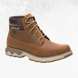 CAT Pursue Waterproof Lace Up Boot Mushroom 1