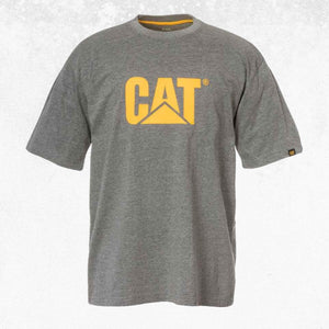 CAT TM Logo Tee Dark Heather Grey 1