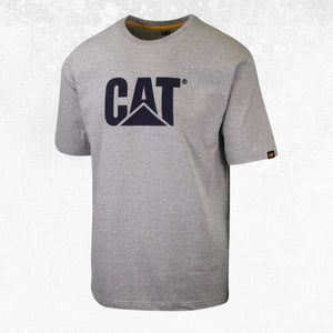 CAT TM Logo Tee Heather Grey 2