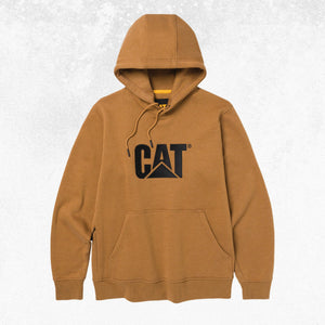 CAT TM Pullover Hooded Sweatshirt Bronze Heather 1