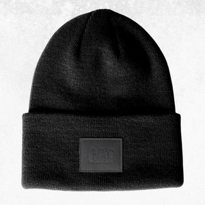 CAT Tonal Patch Beanie Black 1