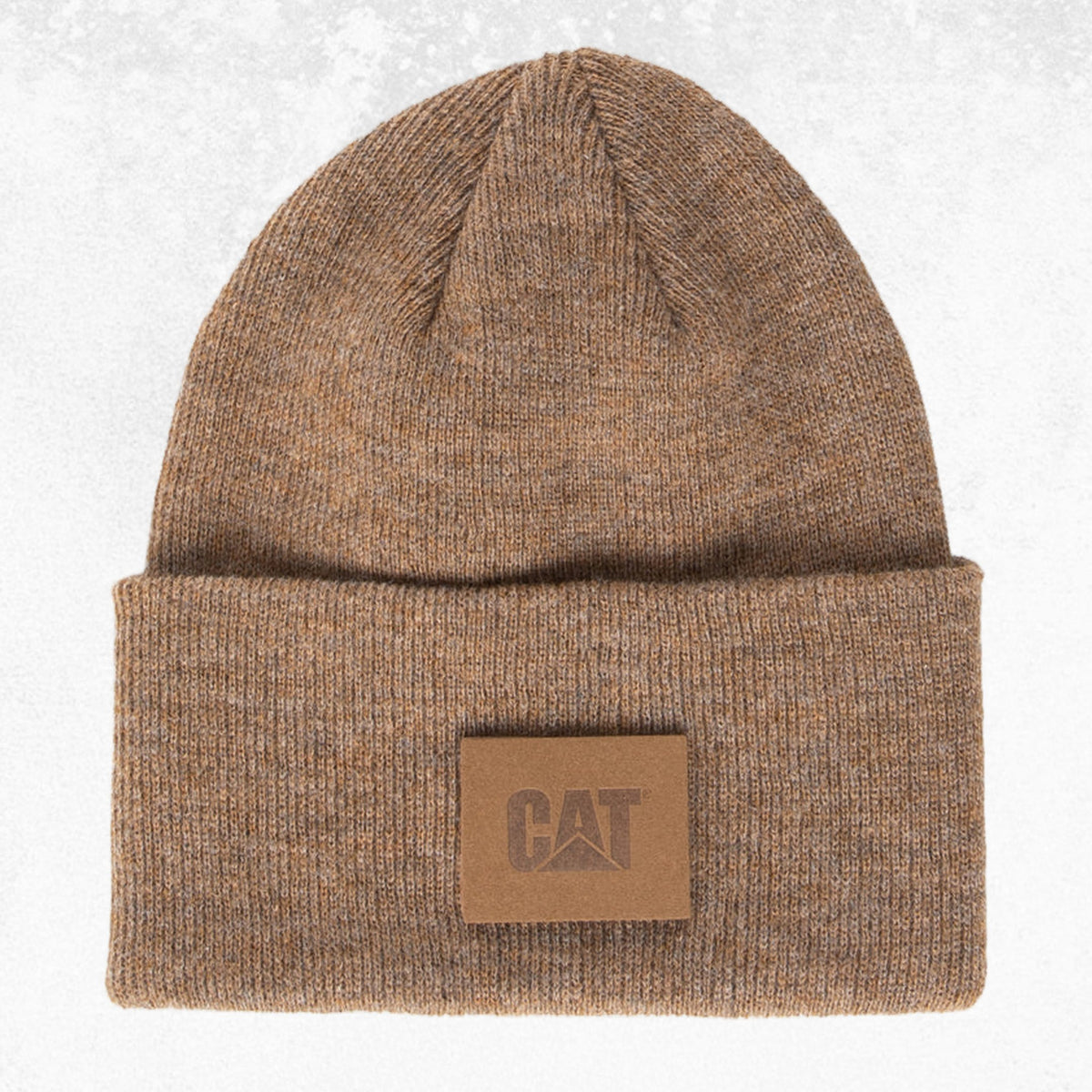 CAT Tonal Patch Beanie Bronze Heather 1
