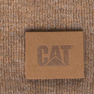 CAT Tonal Patch Beanie Bronze Heather 2