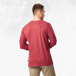 CAT Trademark Banner Long Sleeve Tee Brick Heather 3