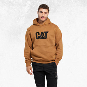 CAT Trademark Hooded Sweatshirt Bronze Heather 1
