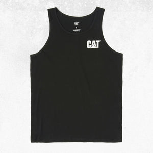 CAT Trademark Singlet Black 1