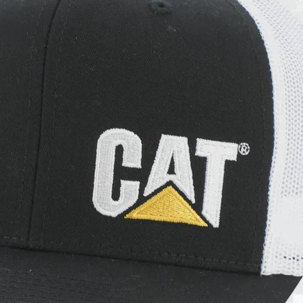 CAT Trademark Trucker Hat Black 3