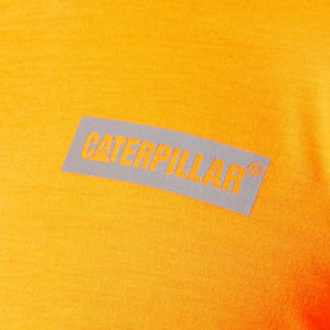 CAT Triton Block Hi Vis Long Sleeve Tee Hi Vis Orange 4
