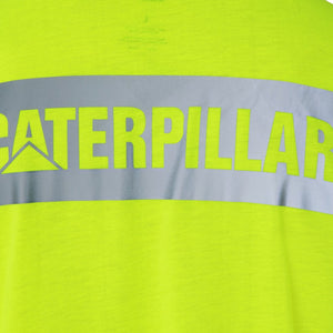 CAT Triton Block Short Sleeve Tee Hi Vis Yellow 5