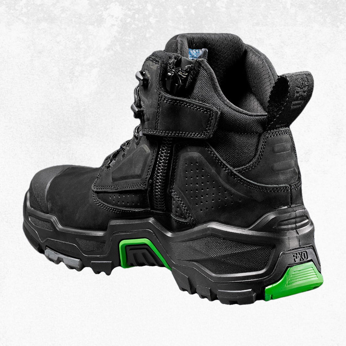 FXD DURA X-2 Mid Cut Work Boot Black 7