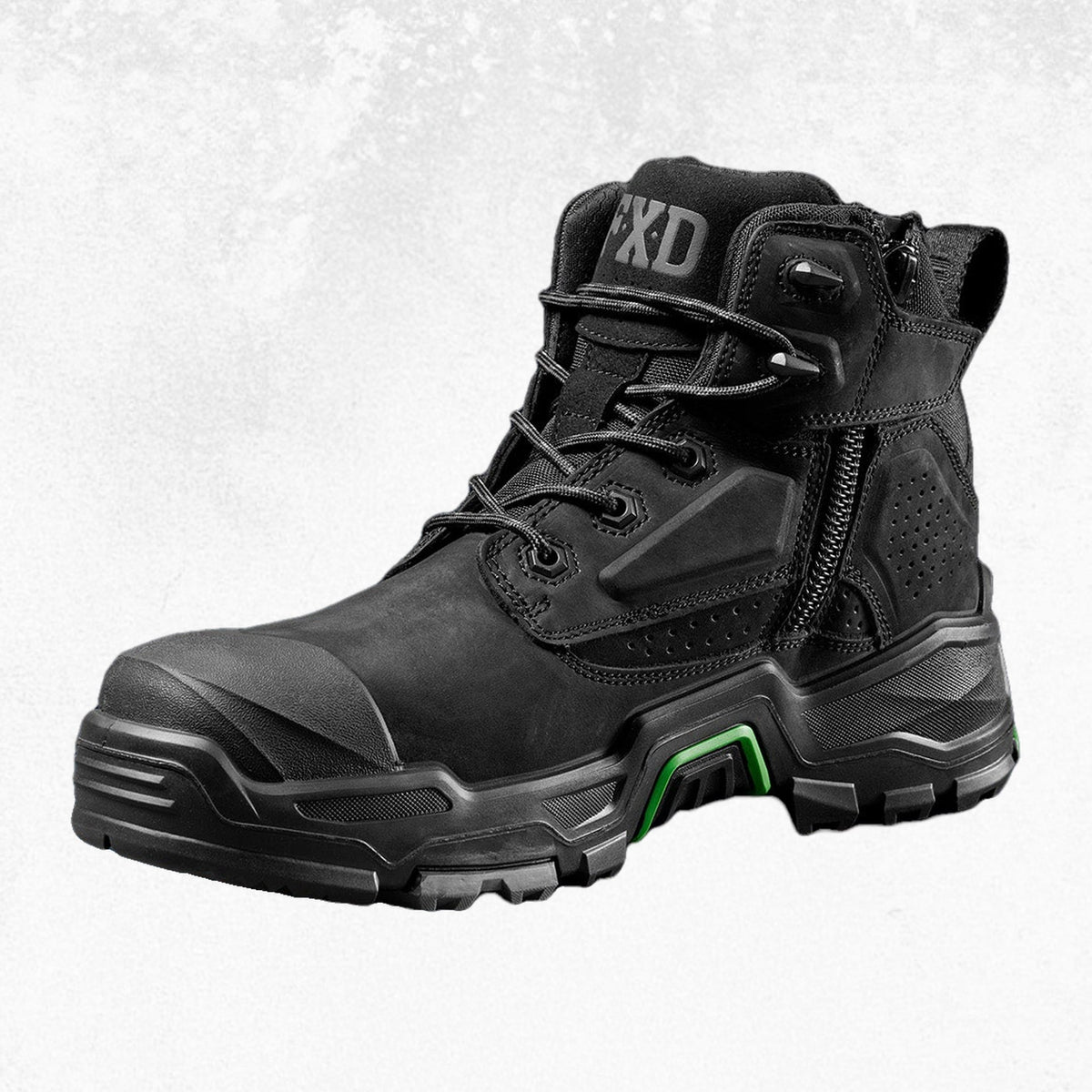 FXD DURA X-2 Mid Cut Work Boot Black 8