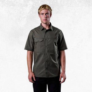 FXD SSH-3 Vented Tech Short Sleeve Shirt Green 1