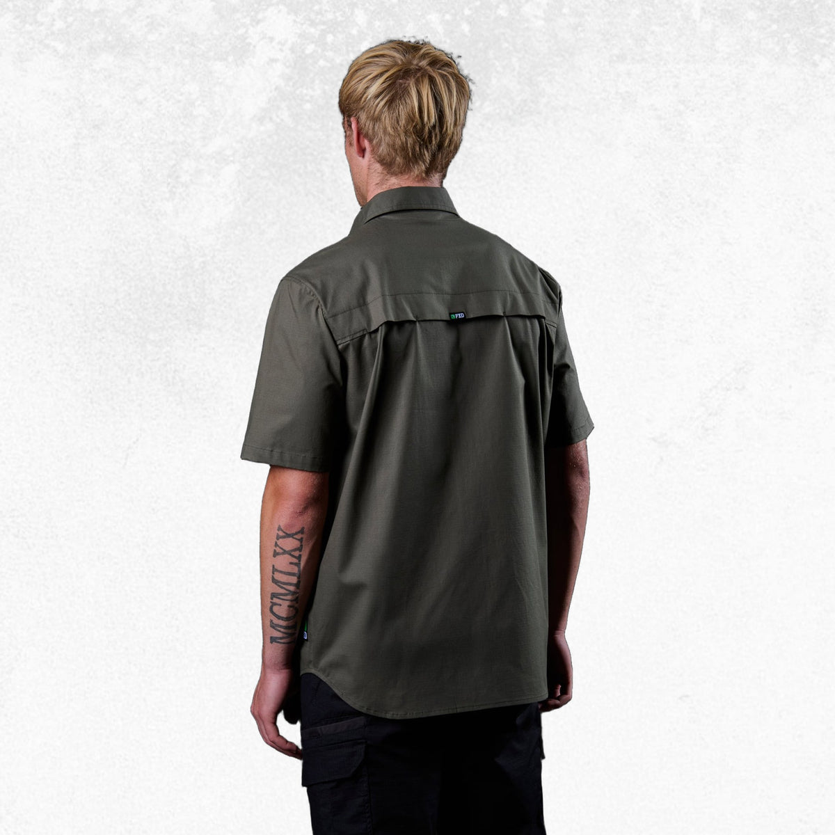 FXD SSH-3 Vented Tech Short Sleeve Shirt Green 6