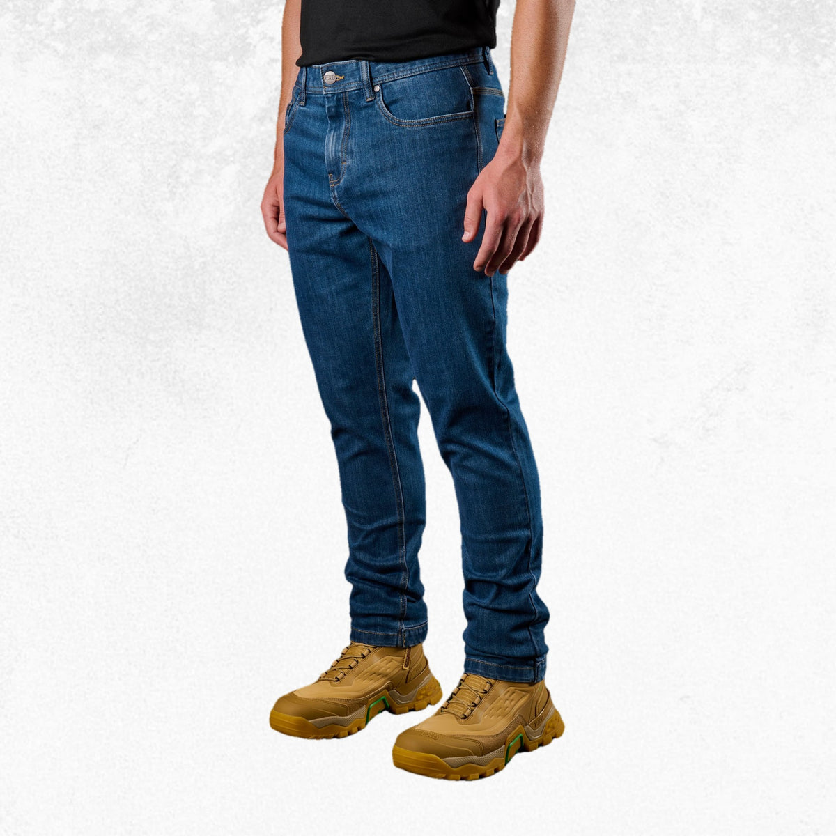 FXD WD-4 Coolmax Stretch Denim Straight Fit Jeans Mid Blue 1