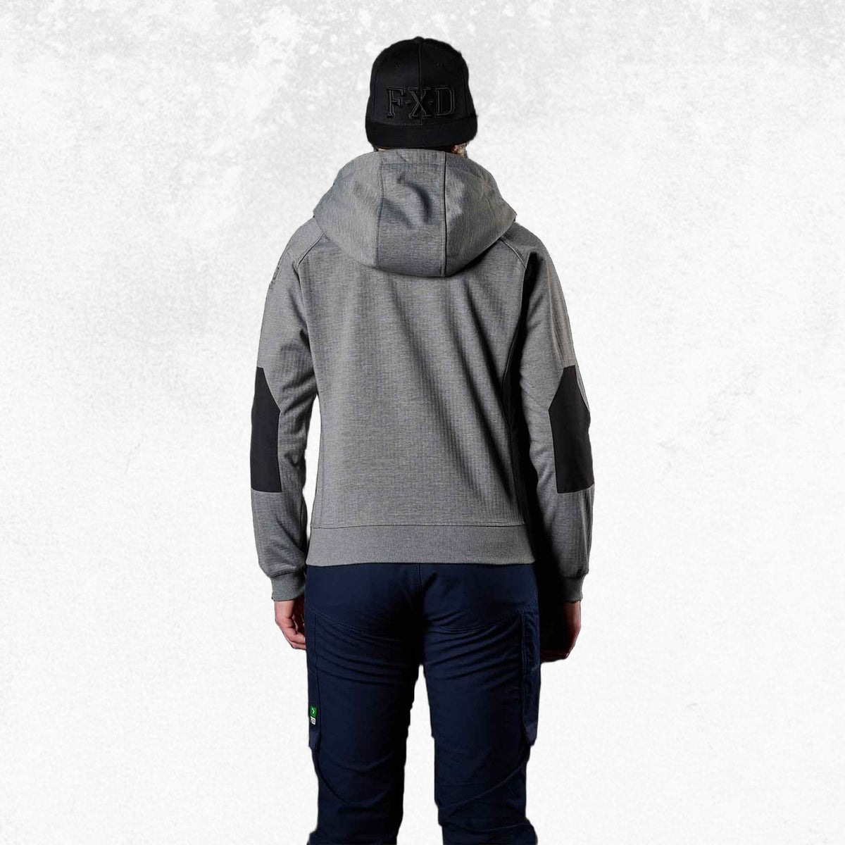 FXD WF-3W Women's Work Fleece Hoodie Charcoal Marle 4