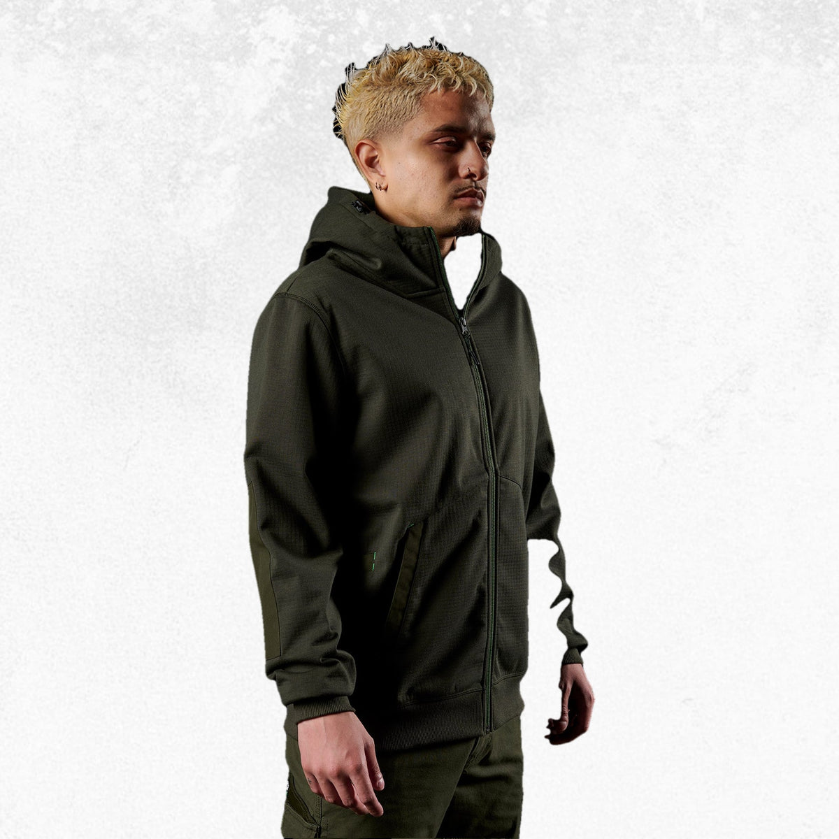 FXD WF-3 Fleece Hoodie Green 4