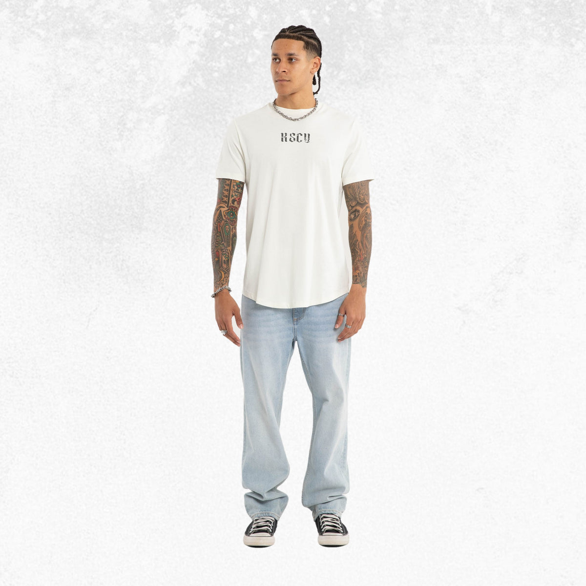 Kiss Chacey Citadel Dual Curved Tee Lily White 5