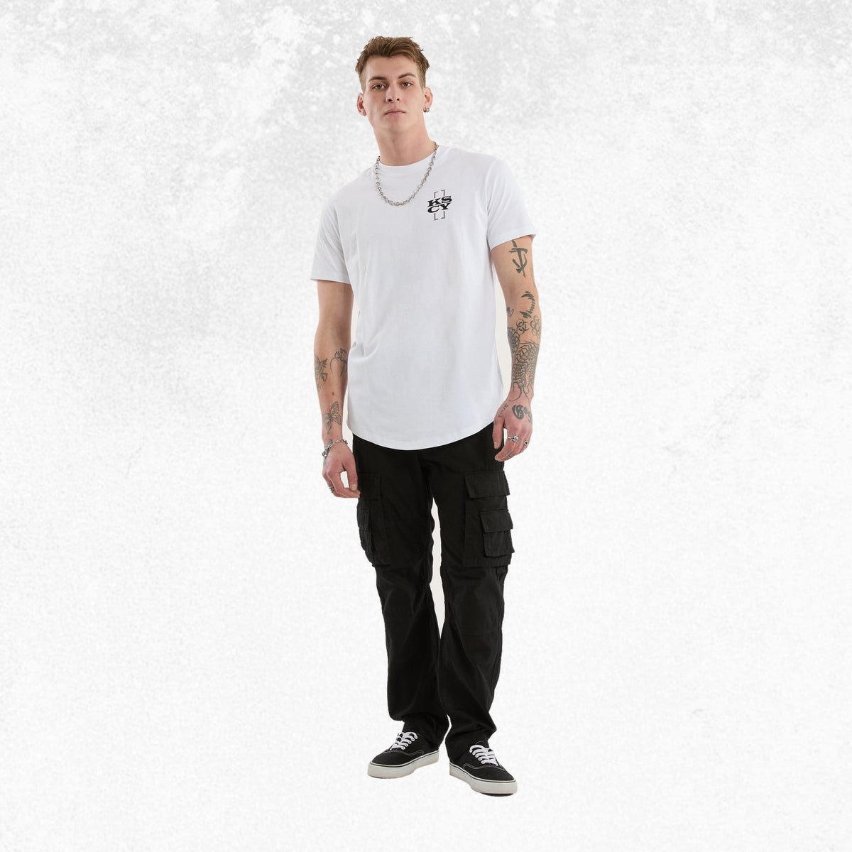 Kiss Chacey Hunter Dual Curved Tee Optical White 5