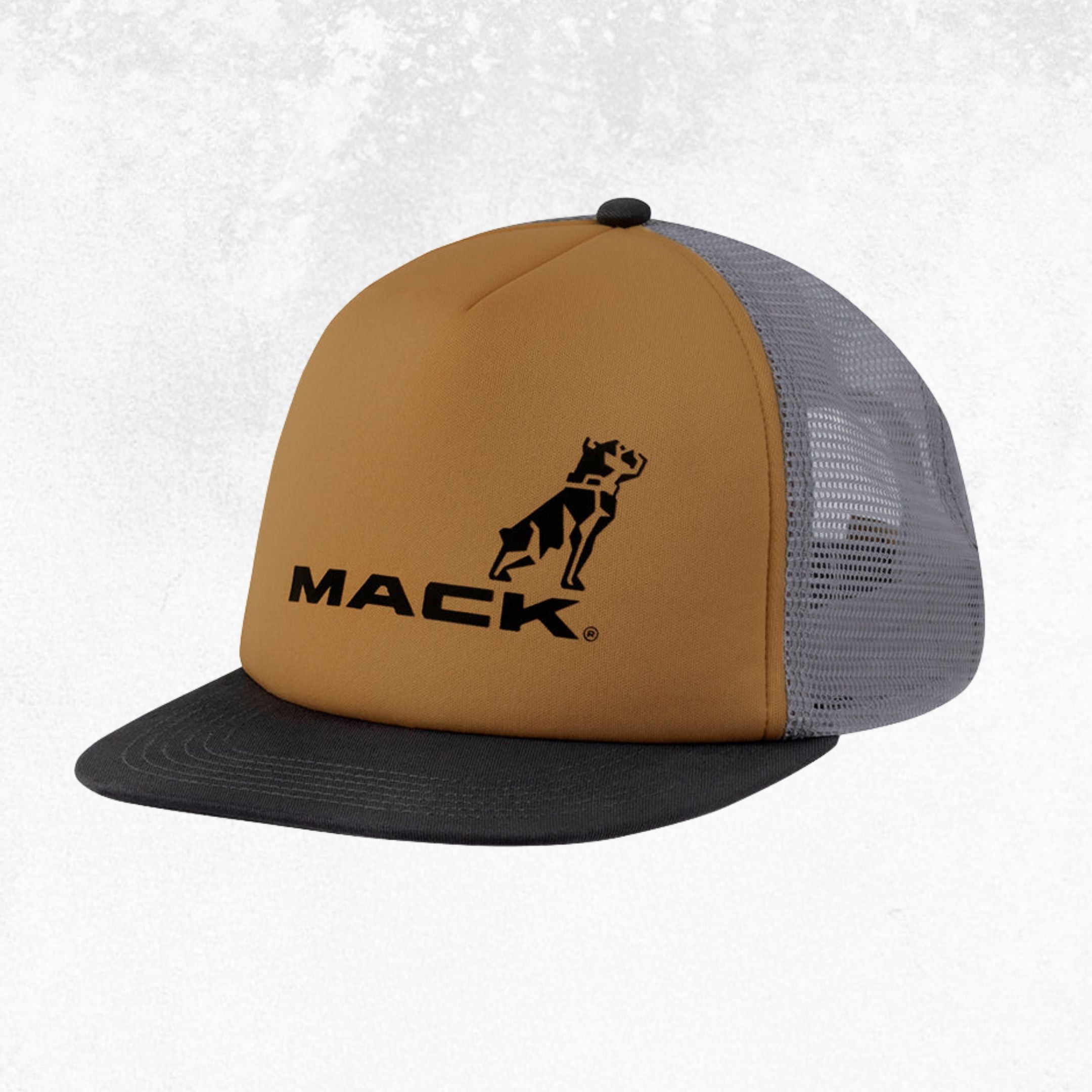 Mack Firm Flat Brim Foam Tri Colour Trucker