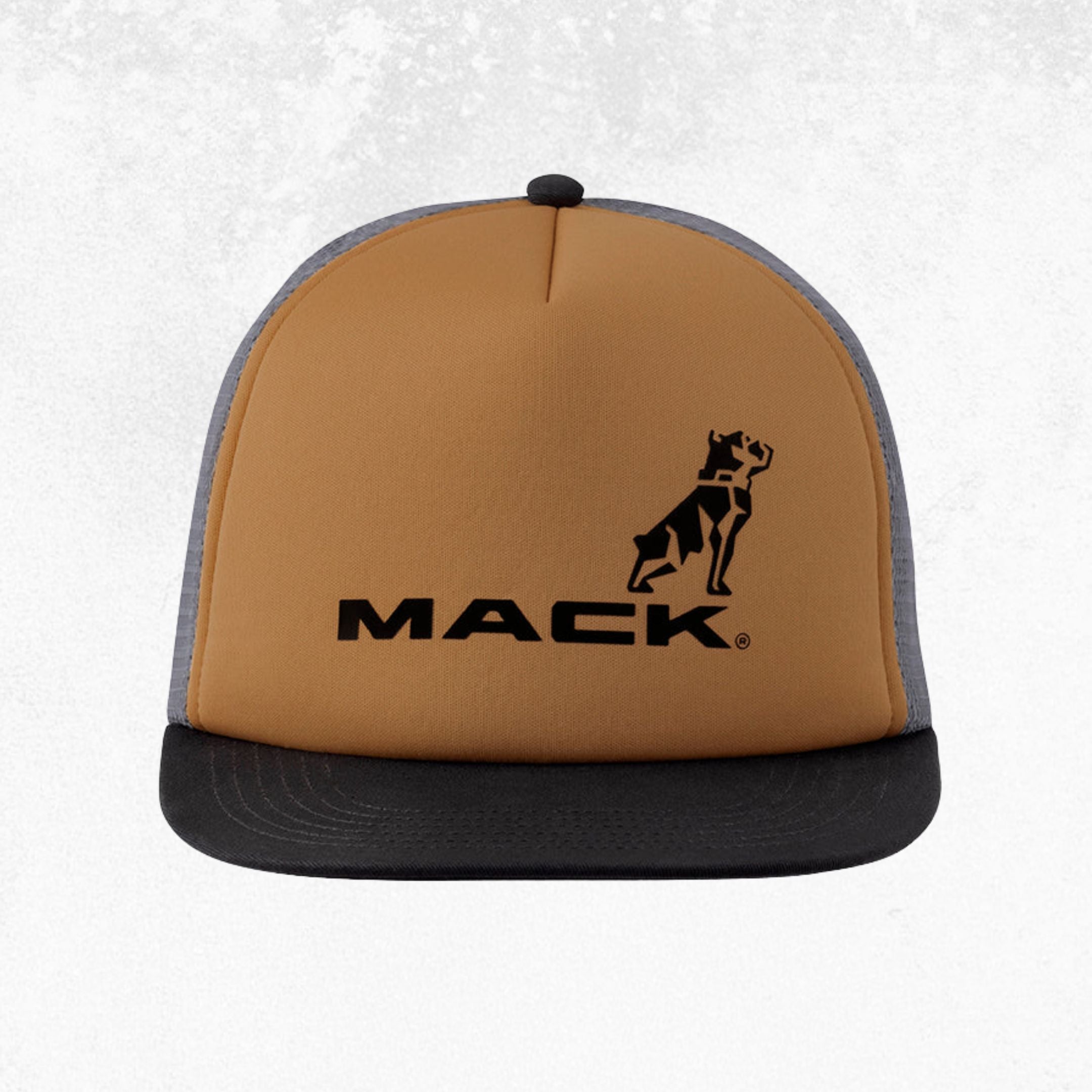 Mack Firm Flat Brim Foam Tri Colour Trucker