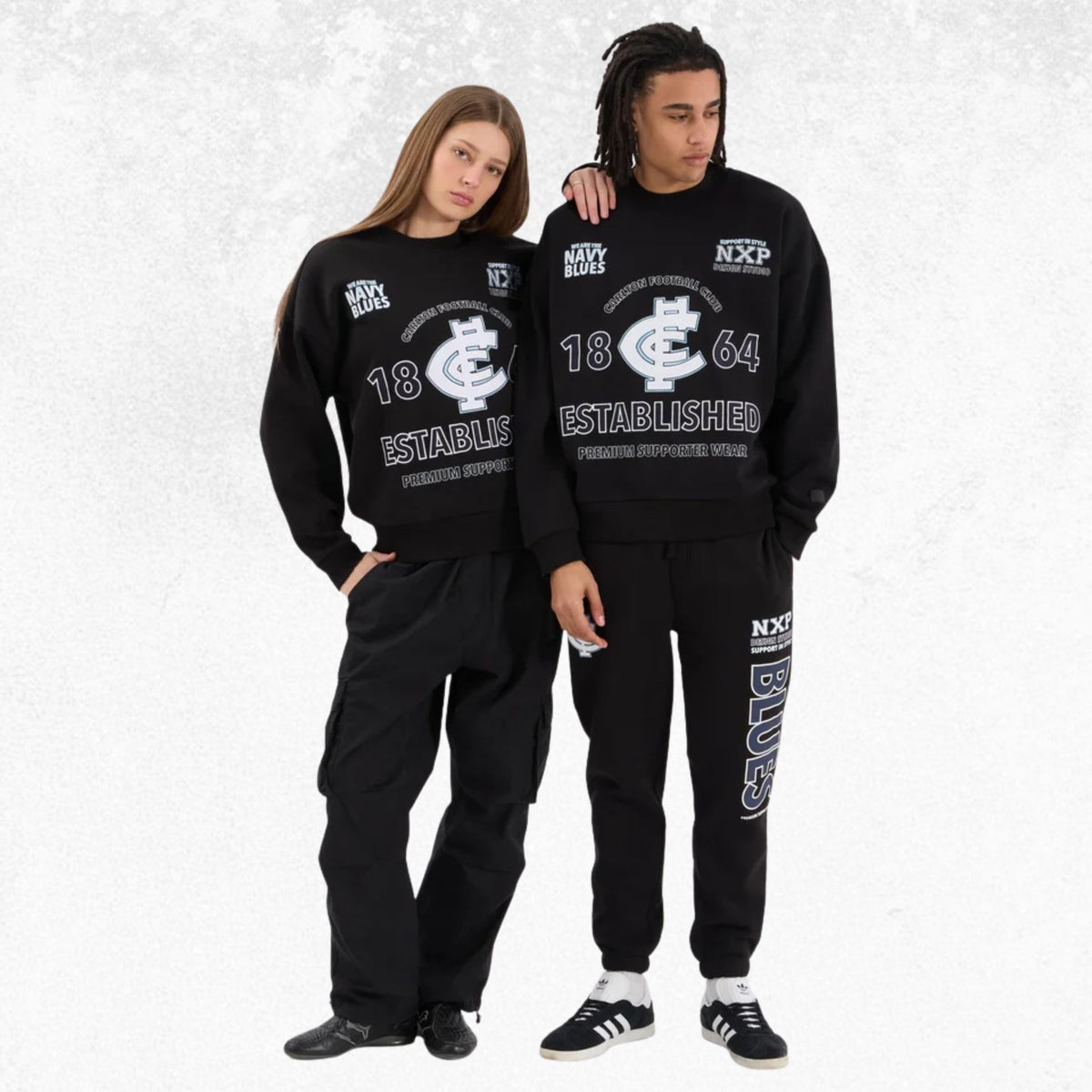 NXP AFL Carlton Blues Box Fit Sweater