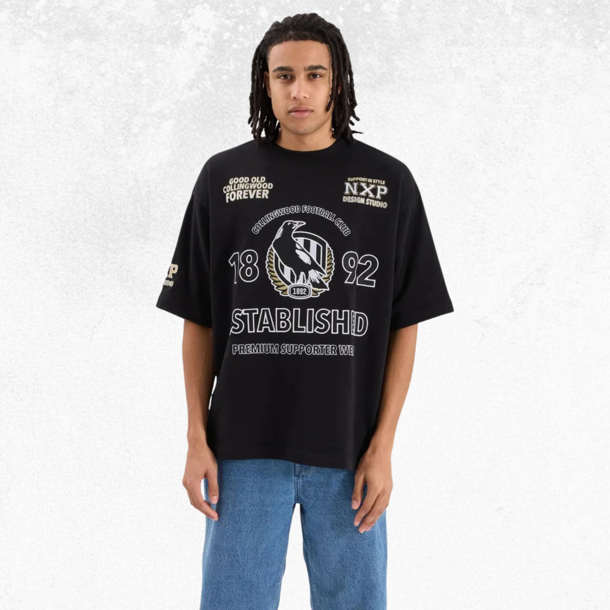 NXP AFL Collingwood Mega Loop Back Tee