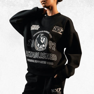 NXP Collingwood Magpies AFL Box Fit Sweater