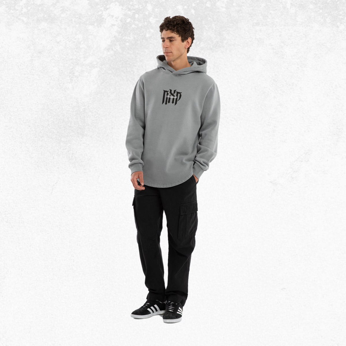 Nena & Pasadena Draelith Dual Curved Hoodie Pigment Ultimate Grey 3